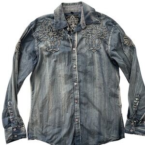 Y2K Roar by BUCKLE Embroidered cross Accents